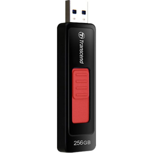Transcend Jetflash 760, 256 Gb, Usb Type-A, 3.2 Gen 1 (3.1 Gen 1), Slide, 12 G, Nero, Rosso-image