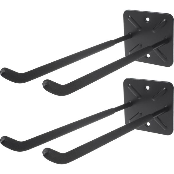 Set Di 2 Staffe Da Parete Maclean Per Attrezzi Ruote Scale Bici Acciaio Carico Massimo 70Kg-image
