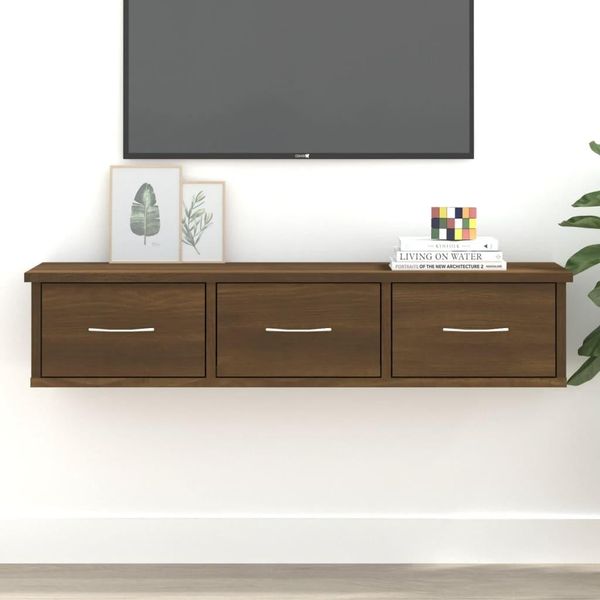 Maison Exclusive - Armadio A Muro Effetto Rovere Marrone 88X26X18,5 Cm Materiale Ligneo-image