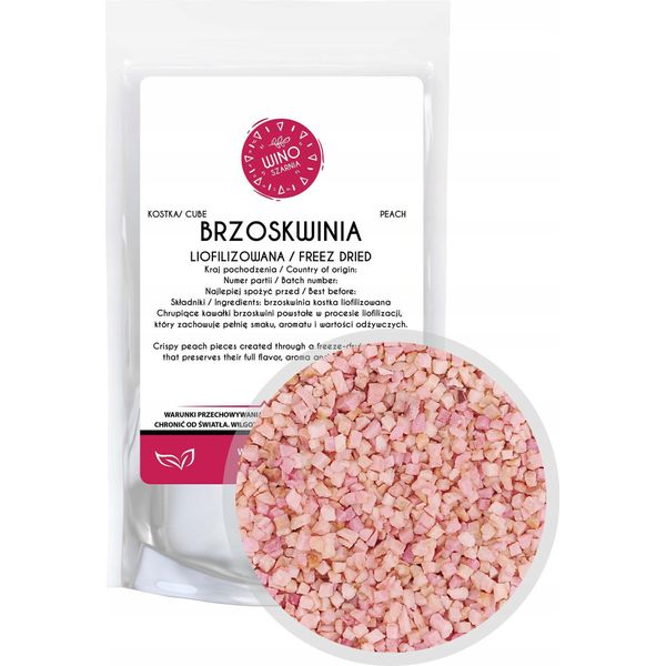 Cubetti Di Pesca Liofilizzati – 20 G Snack Alla Frutta Naturale E Salutare-image