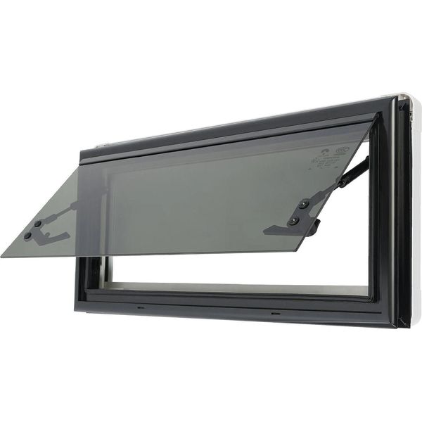 Finestra Apribile Per Camper - Finestra Laterale 70 X 30 Cm - Zanzariera - Apertura Max. 85° - Per Camper, Caravan, Rimorchi - Bianco-image
