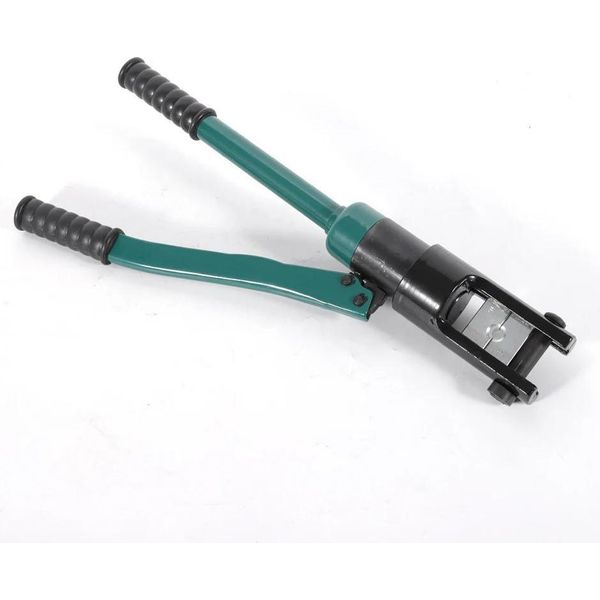 Pinza Idraulica Manuale Per Capicorda - YQK-300 - Crimpatura Esagonale - 11 Coppie Di Matrici - Dimensioni Multiple - Verde-image