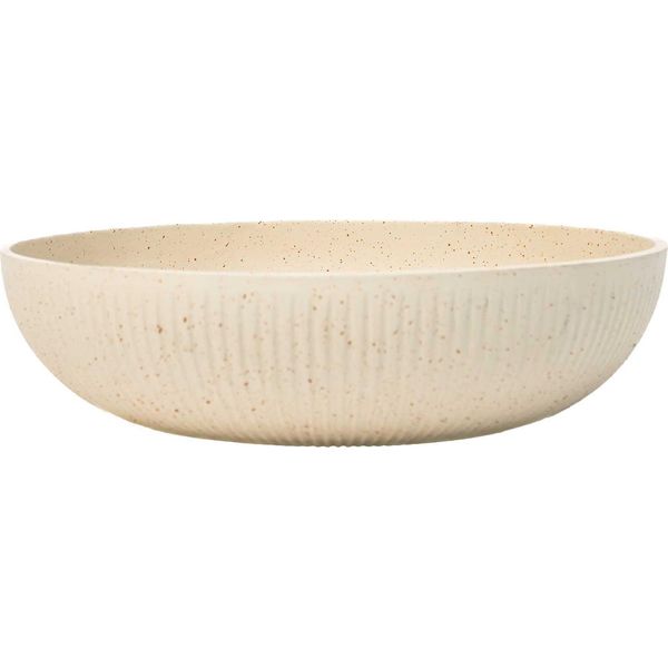 Vivanno Vaso Da Fiori In Fibra Di Vetro Plana, Rilievo Arbanerelief Opaco Con Motivo - 34X9 Cm-image