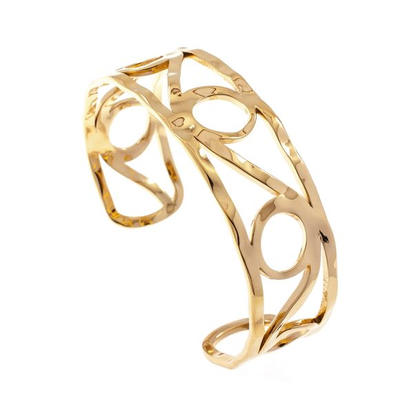 Armspange Jobo, Gold (Goldfarben), ArmbäNder, Damen, Edelstahl, Armspange, Aus Edelstahl Goldfarben Beschichtet-image