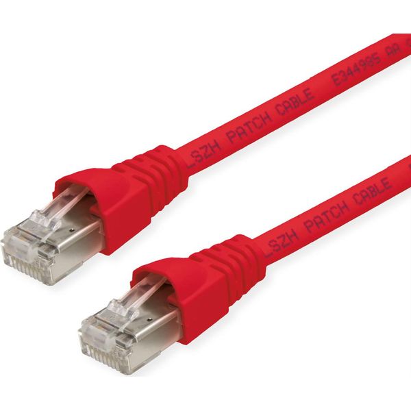 Cavo Patch Teleg "Rtner, Cat.6A (Profondo), S/Ftp, 0,25 M, Rosso"-image