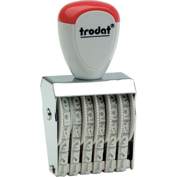 Timbro Numerico Trodat A 6 Cifre Dimensioni Dell'impronta: 5 X 27 Mm-image