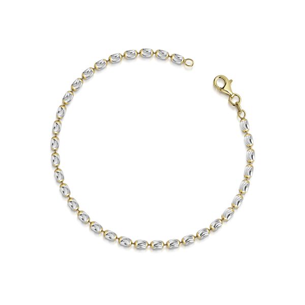 Armband Firetti "Schmuck Geschenk Silber 925 Armschmuck Armkette Kugelkette" Gr. 19, Gold (Silberfarben, Gelbgoldfarben), ArmbäNder, Damen, 19, Silber 925 (Sterlingsilber), Armband, Made In Germany-image