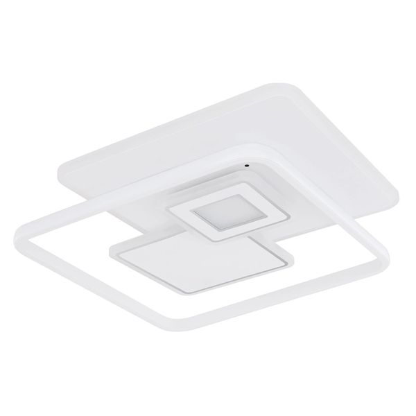Globo Lighting Led Deckenleuchte "Roderick", Weiß, 1 Stk., Leuchten, Deckenlampe, Designleuchte, Wohnzimmer, Schlafzimmer, Quadratisch, Led Deckenleuchte-image