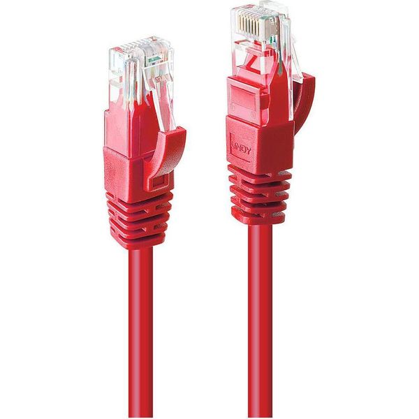 Lindy 48030 Cavo Di Rete Rosso 0,3 M Cat6 U/Utp (Utp)-image