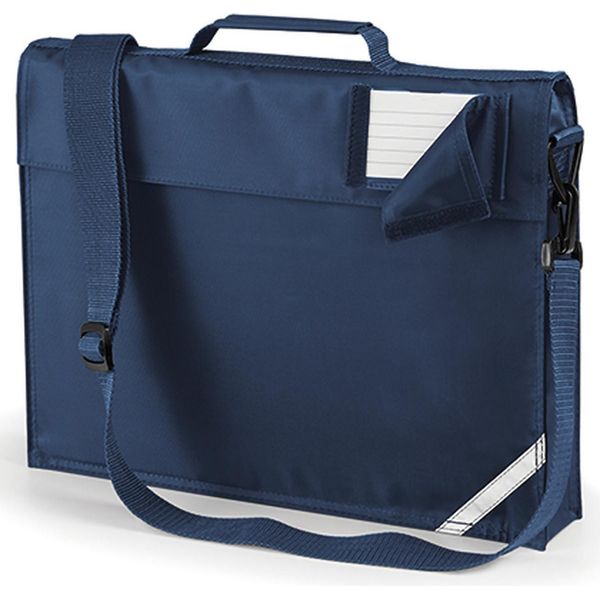 Quadra QD457 | Cartella Portadocumenti Per Libri Junior | 37 X 30 X 6 Cm - Colore: French Navy - Dimensioni: 37 X 30 X 6 Cm-image