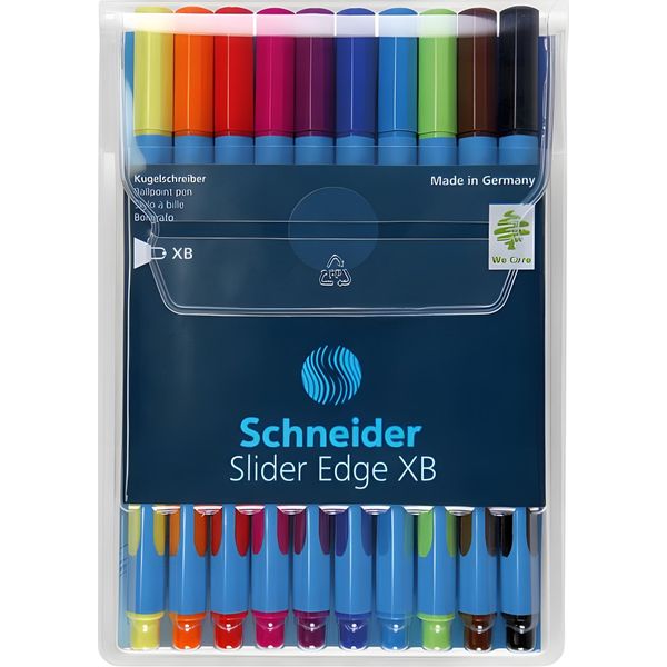 Schneider Biros Slider Edge Xb Confezione Da 10 Pezzi, Colori Assortiti-image
