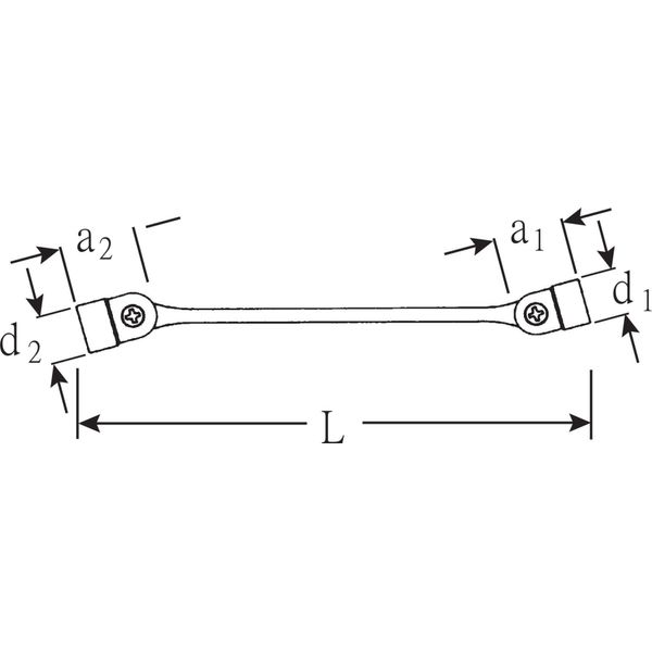 Stahlwille 29 Chiave A Doppio Snodo Flexi 12 X 13 Mm 43011213 (Chiave Per Piegare)-image