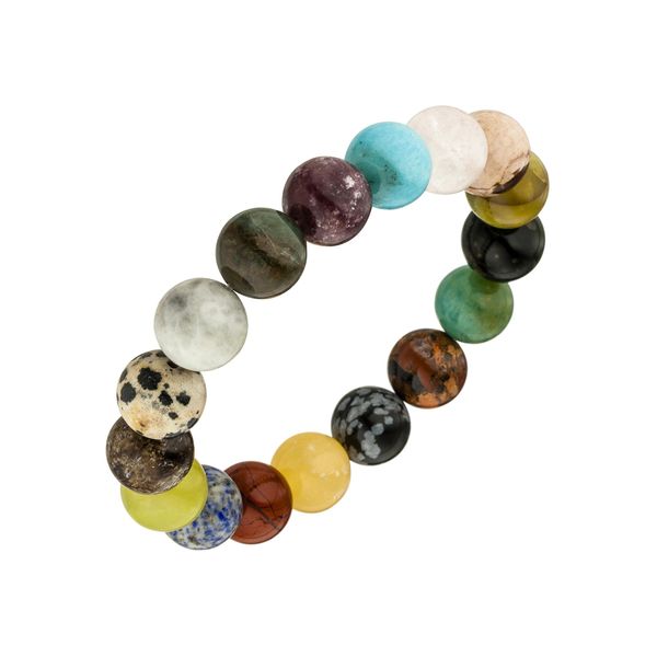 Armband Jobo, Bunt (Mehrfarbig), ArmbäNder, Damen, 19Cm, Materialmix, Armband, Mit Bunten Edelsteinen 19 Cm-image