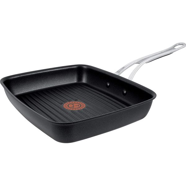 Tefal Jamie Oliver Padella Grill In Alluminio Fuso 23 Cm X 27 Cm Nero-image