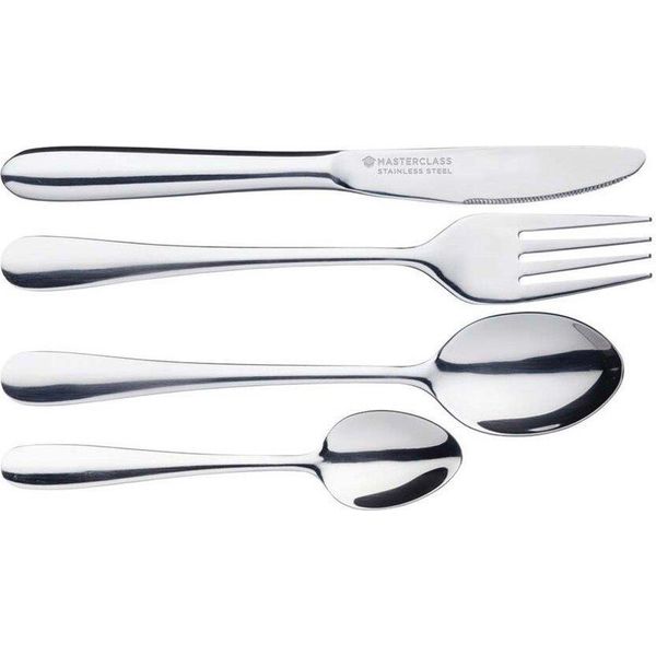 Masterclass Mcchildset Set Di Posate 4 Pezzi Argento Argento Taglia Unica-image