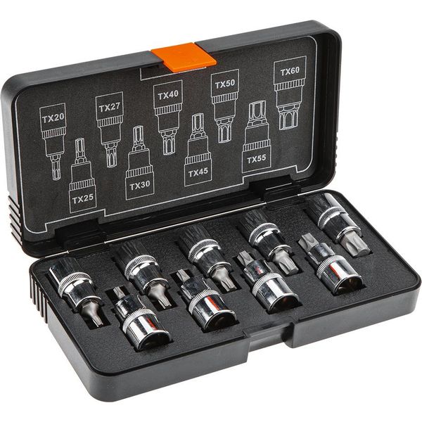 Neo Tools Bit Torx Su Attacco Da 55 Mm, Set Di 9 Pezzi.-image