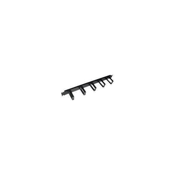 Pannello Patch Dexlan Da 48,30 Cm (19"), 5 X 60 Mm, 1U, Nero Ral 9005 Per Il Passaggio Ordinato Dei Cavi In Armadi Di Rete Da 48,30 Cm (19"") (754530)"-image