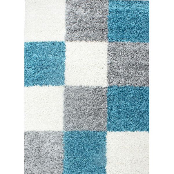 120X170 Cm Tappeto Piece Life Shaggy 1501 Turchese-image