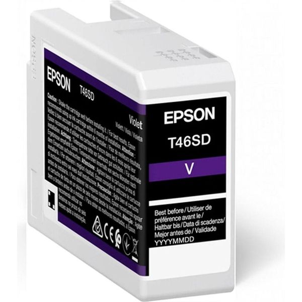 Epson Ultrachrome Pro T46SD - 25 Ml - Viola - Originale - Serbatoio D'inchiostro - Per Surecolor P706, SC-P700-image