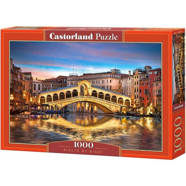 Castorland Puzzle Notturno Ponte Di Rialto, Venezia 1000 Pezzi-image