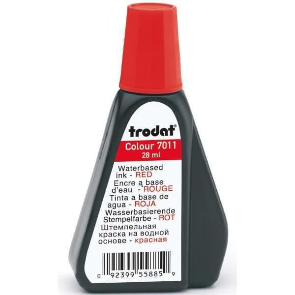 Trodat Stempel 87988 Trodat Stempelfarbe Rot 28ML 7011/SB-image