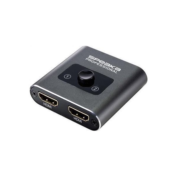 Speaka Professional SP-BDS-120 Switch Hdmi A 1+2 Porte Con Capacità Ultra Hd 3840 X 2160 Pixel (SP-9261376)-image