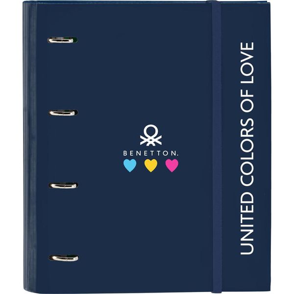 Raccoglitore Ad Anelli Benetton Love Blu Navy (27 X 32 X 3,5 Cm)-image