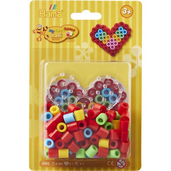 Perline Hama Con Ferro Da Stiro 8982 Perline Hama Con Ferro Da Stiro Maxi "Cuore Piccolo"", In Confezione Blister"""-image