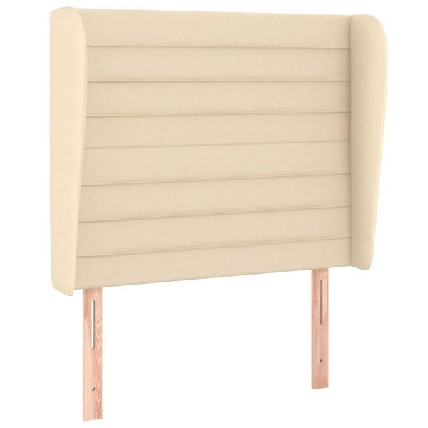 Syfax™ Testiera Ad Orecchio Crema 93X23X118/128 Cm In Tessuto-image