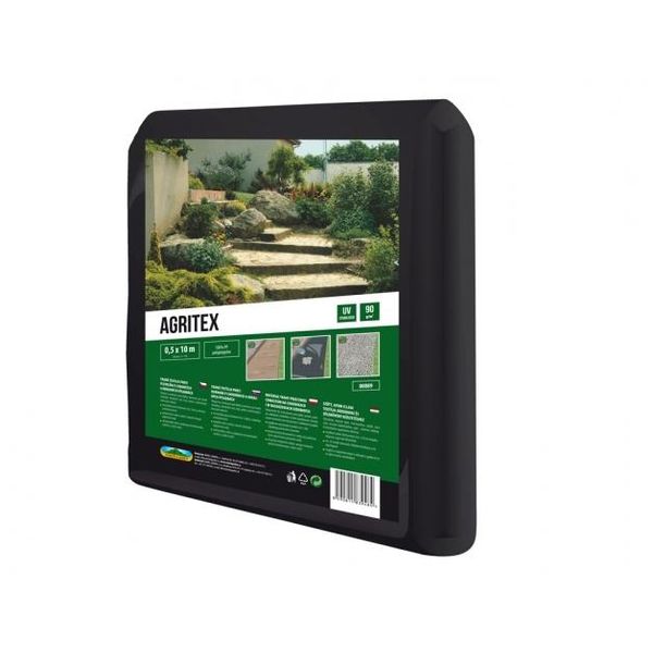 Nohel Garden Agritex Tessuto Pacciamante Nero, 90G Dimensioni: 0,5 X 10 M-image