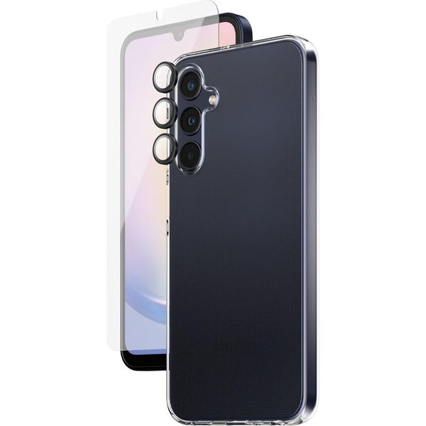 Panzerglass Safe. By ® Set Di Protezione 3 In 1 Samsung Galaxy A25 5G, Samsung, Samsung - Galaxy New A24 5G, Applicazione A Secco, Resistente Ai Graffi, Resistente Agli Urti, Trasparente, 1 Pezzo(I)-image
