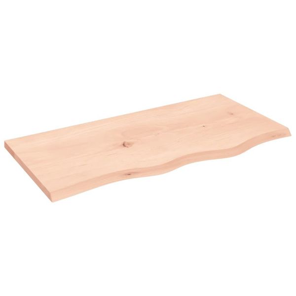 Syfax™ Piano Per Tavolo 80X40X2 Cm In Rovere Massello Non Trattato-image