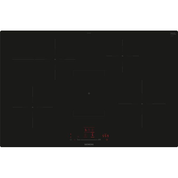 Siemens Iq300, Piano Cottura A Induzione, 80 Cm, Nero, Da Incasso (Integrato), EH801HFB1E-image