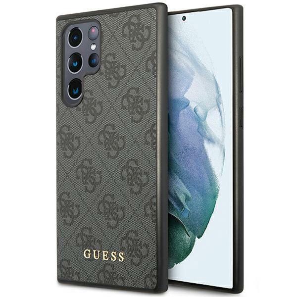 Guess Guhcs24Lg4Gfgr S24 Ultra S928 Czarny/Black Hardcase 4G Metal Gold Logo-image