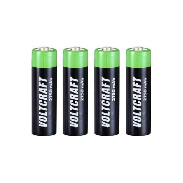 Voltcraft HR06 Batteria Ricaricabile Mignon (Aa) Nimh 2750 Mah 1,2 V 4 Pz-image