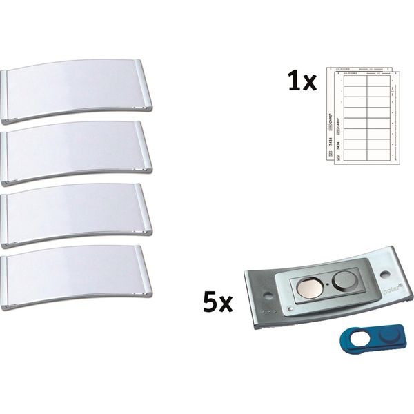 Badgepoint Nome Scudo Polar POL35MA66-5DR 80X34Mm E.St 5St.-image