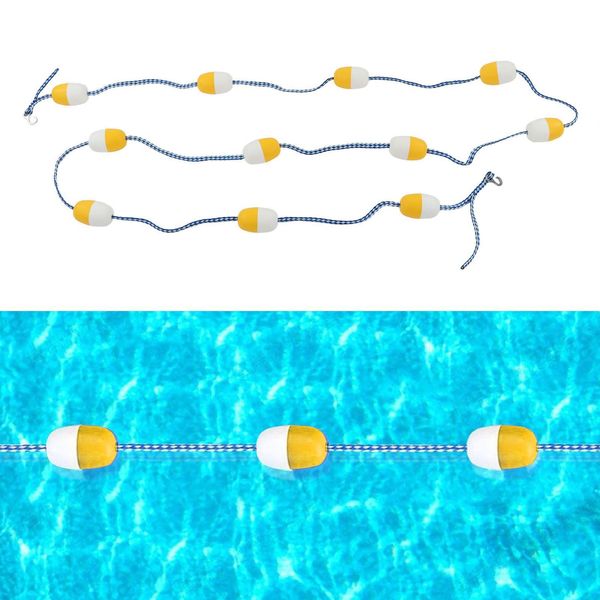 Linea Di Corsia Galleggiante 5M 7CM Pvc Linea Di Corsia Di Sicurezza Riutilizzabile Per Piscine Interne-image