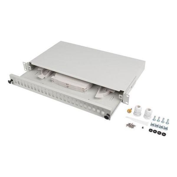 Lanberg FOP1-24SS-LDS Lanberg 19" 1U Fiber Patch Panel 24XSC SIMPLEX/24XLC Duplex"-image