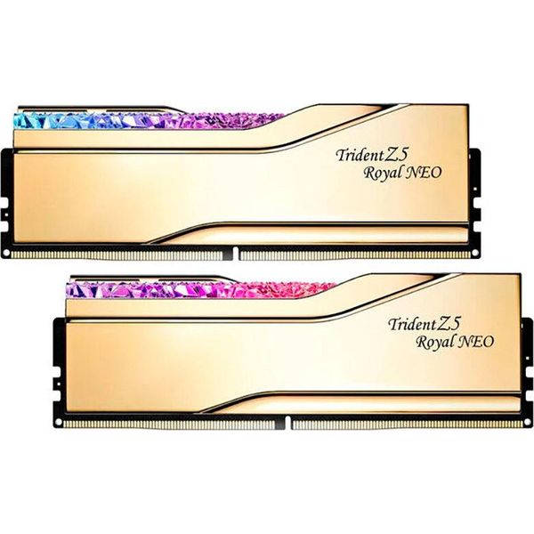 G.Skill Dimm 32 Gb DDR5-8000 (2X 16 Gb) Dual-Kit (Oro, F5-8000J3848H16GX2-TR5NG, Trident Z5 Royal Neo, Amd Expo) (F5--image