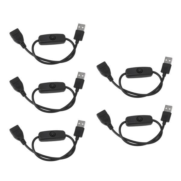 Cavo Maschio/Femmina Con Interruttore On Off, Cavo Usb Con Interruttore On Off, Cavo Usb Maschio/Femmina, Cavo Di Prolunga Usb Maschio/Femmina, Cavo Interruttore Usb Per Lampada Da Scrivania, Cavi Di Prolunga Del Pulsante Dell'interruttore Usb-image