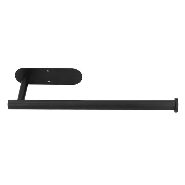 Porta Asciugamani Di Carta, Porta Rotolo Di Carta Nero, Portarotoli Di Tovaglioli In Acciaio Inox, Cremagliera Sotto L'armadio Per Rotoli Di Tovaglioli, Portarotoli Di Carta Con Montaggio A Muro, Porta Utensili Da Cucina-image