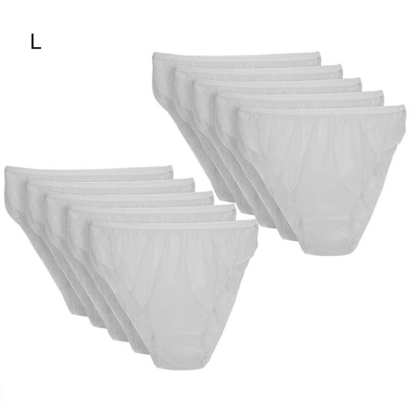 10 Capi Di Biancheria Intima Premaman, Slip Monouso, Mutandine Premaman Elasticizzate, Taglia L-image