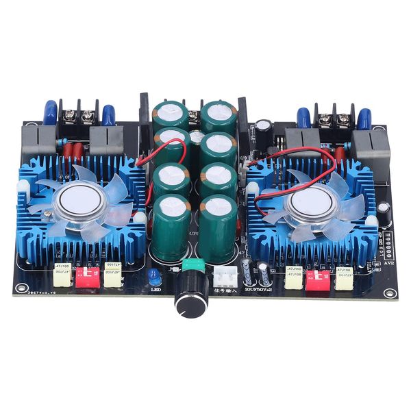 Scheda Amplificatore Di Potenza Digitale, Scheda Amplificatore Audio, Scheda Amplificatore Di Potenza A 2 Canali, Scheda Amplificatore Di Potenza Con Ventilatore, Modulo Scheda Amplificatore Audio, Modulo Scheda Amplificatore Di Potenza-image