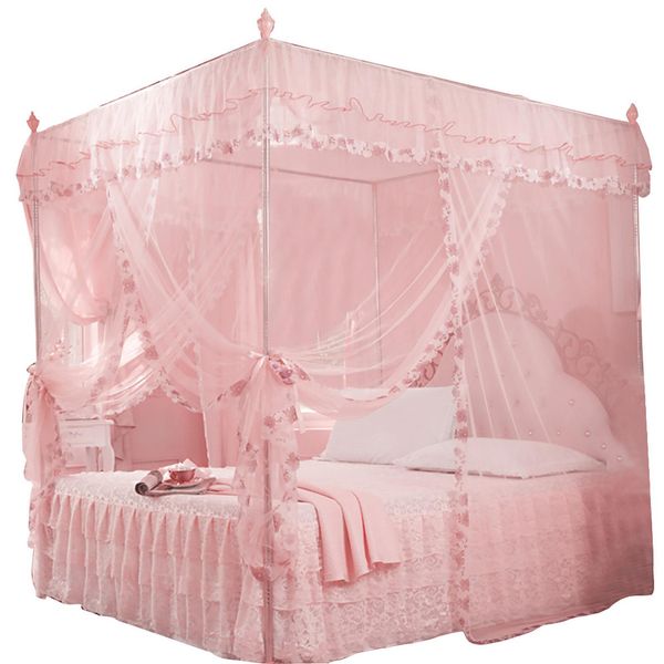 Zanzariera, Tenda Da Letto, Baldacchino Da Letto, Zanzariera, Zanzariera A Quattro Angoli, Zanzariera Da Camera Da Letto-image