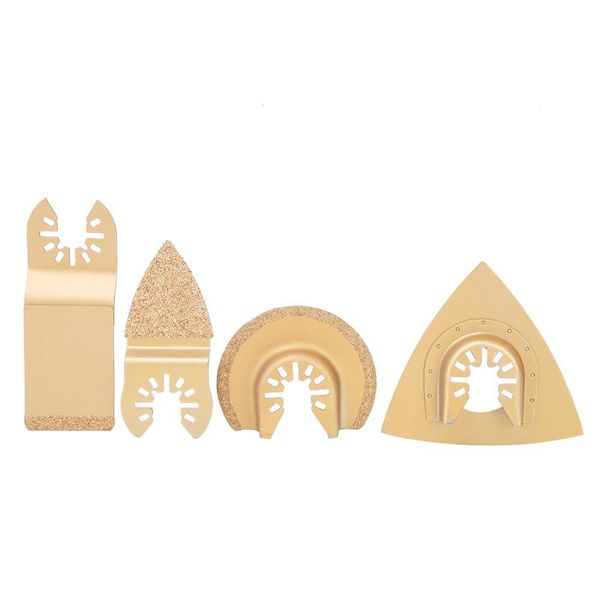 Set Di 4 Lame Universali Per Utensili Multifunzione Oscillanti Per Il Taglio Di Legno, Plastica E Metalli Teneri-image