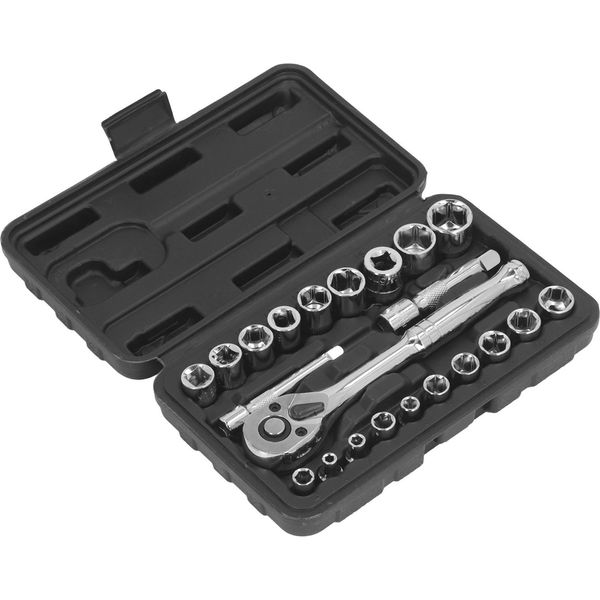 Set Di Chiavi A Bussola, Set Di Chiavi A Cricchetto, Chiave A Cricchetto A 72 Denti, Chiave A Cricchetto A Sgancio Rapido, Chiave A Cricchetto Reversibile, Set Di Chiavi A Bussola Di Riparazione-image