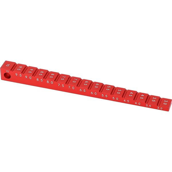 Misuratore Di Altezza Telaio In Lega Di Alluminio, 3-10 Mm, Accessorio Per Auto Rc Drift In Scala 1:10, Rosso-image