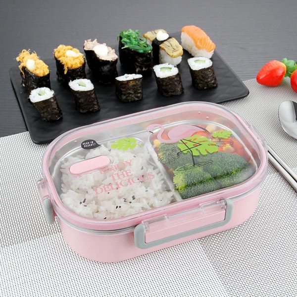 Bento Box, Lunch Box, Contenitore Per Alimenti, Lunch Box In Acciaio Inox, Lunch Box Portatile-image
