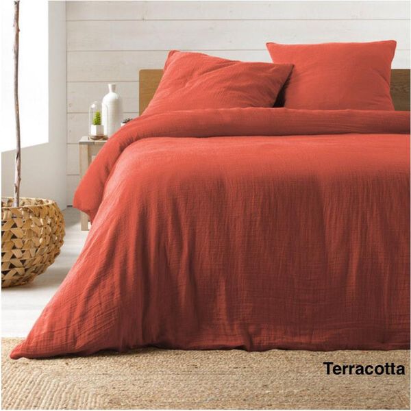 Set Di Biancheria Da Letto - Douceur D'intéRieur - Angelia - 260 X 240 Cm - Terracotta-image