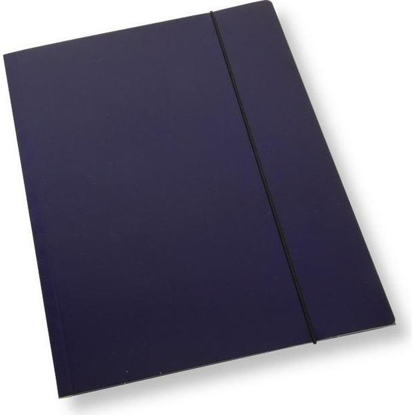 Cartella A4 Con Elastico, Blu Navy 350Gsm (10 Pezzi)-image